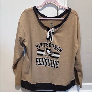 NHL Old Time Hockey Pittsburgh Penguins Lace up Sweater